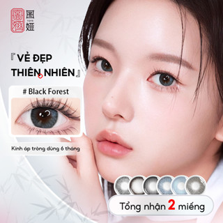 【2 Chiếc/1 Đôi Black Forest - Lens Seed 1 Ngày Có Màu Hàng Tháng UV Có Full Độ Lens Cận 6 Tháng Kính Áp Tròng Cận