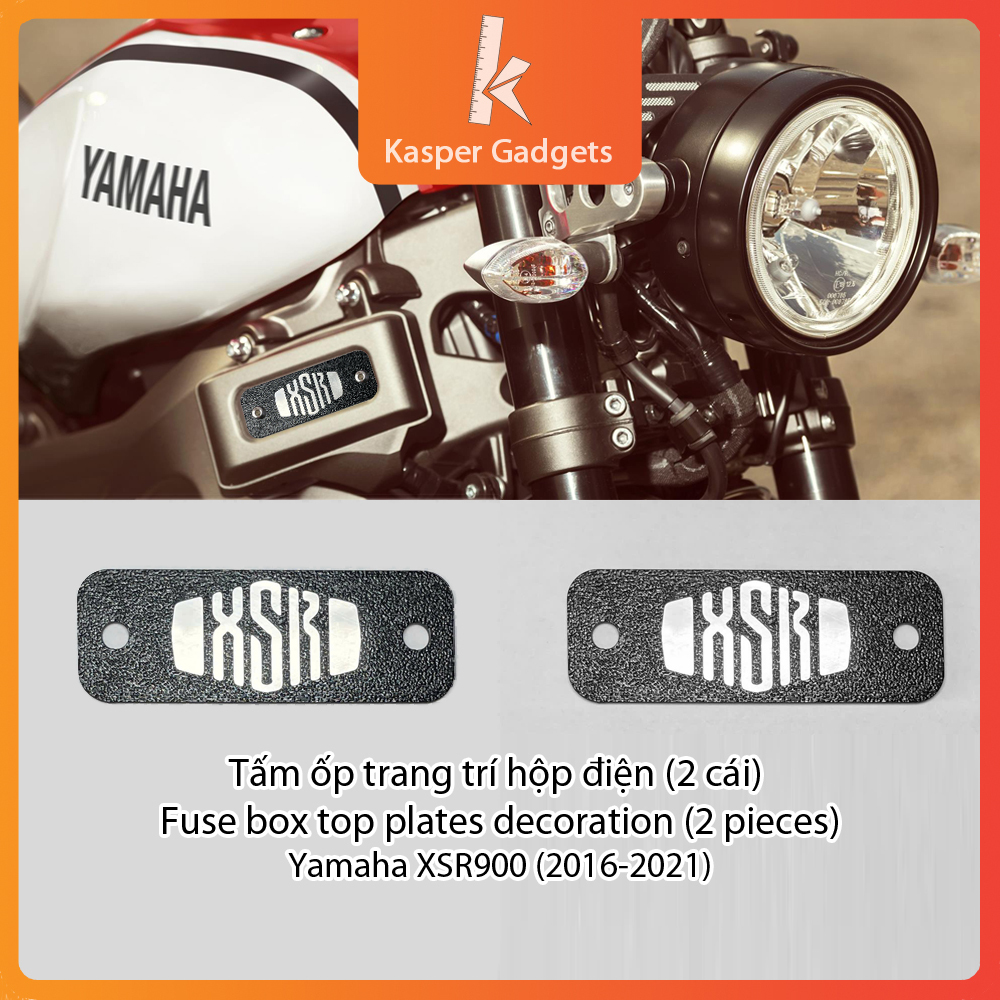 Tấm ốp trang trí hộp điện Yamaha XSR900 (2016-2021) Fuse Box Top Plates Decoration