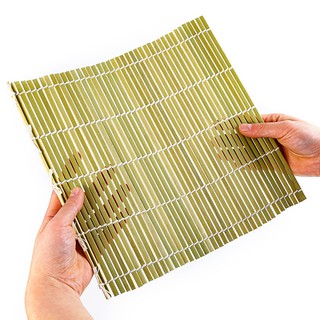 Dụng Cụ Cuộn Sushi Bằng Gỗ – Mành Tre Tự Nhiên, Không Dính, Cuộn Đẹp, Dễ Dùng