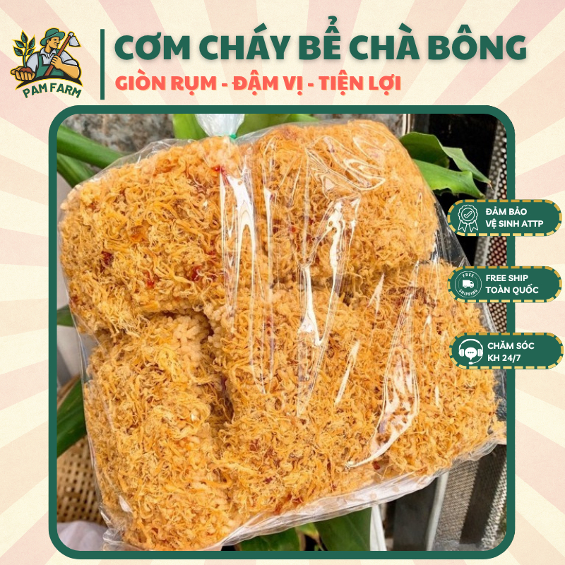 (GIÒN RỤM) ◾️CƠM CHÁY BỂ CHÀ BÔNG◾️ - Chuẩn Vị Đậm Đà Thơm Ngon - Date Mới Mỗi Ngày 1KG