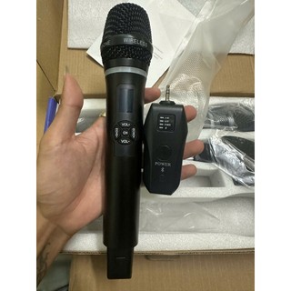 Micro Mixer không dây 2 micro Rayco S311B plus+ dùng cho mọi Loa, Loa Bluetooth, jack 3.5 -bảo hành 12 tháng