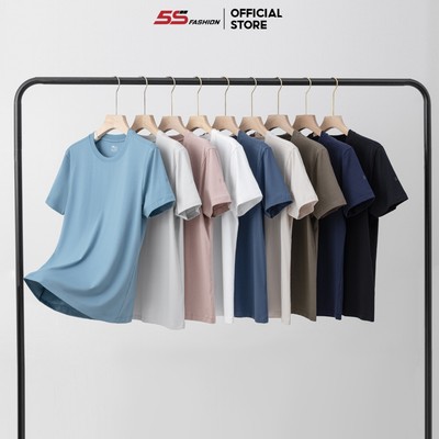 Áo Phông Nam Trơn 5S FASHION Pre-Cotton 9 Màu Thoáng Mát, Thấm Hút, Basic Dễ Mặc 03-ATS25045