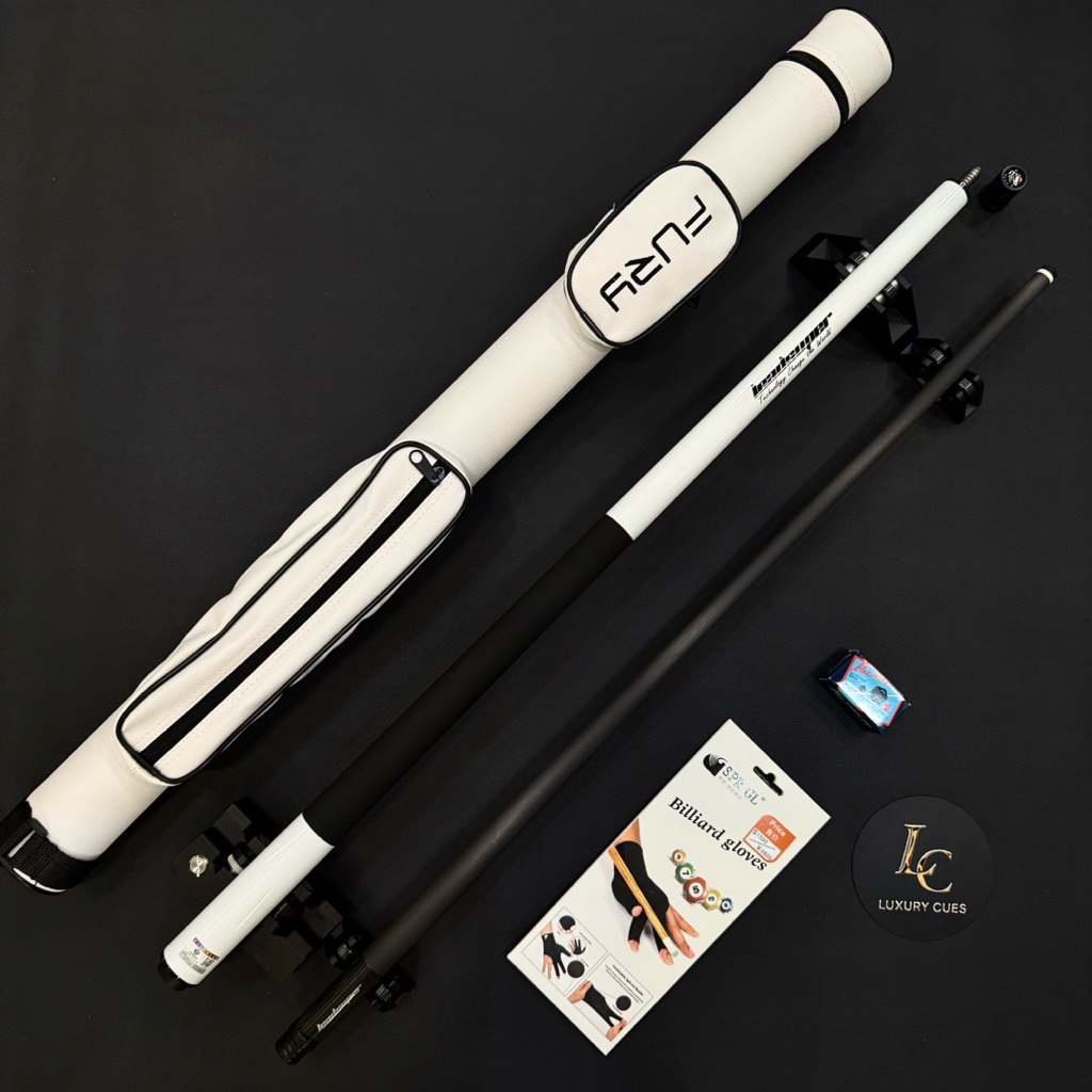 [Leadsuper] Combo Cơ/Gậy Pool/lỗ full carbon Leadsuper V1 (tặng bao cơ, găng, lơ)