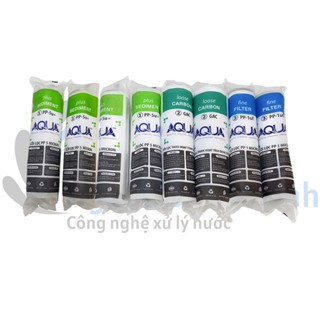 ( MUA 6 TẶNG 2 ) Combo 8 Lõi Lọc Nước AQUA Số 123 - Bộ 8 Lõi Lọc Thay Cho Mọi Loại Máy Lọc Nước RO