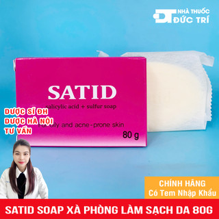  Bánh xà phòng SATID cải thiện mụn lưng 80g 
