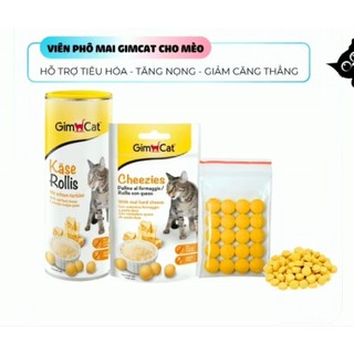  Phô Mai viên Gim Cat hổ trợ tăng cân tăng nọng cho mèo thơm ngon. 