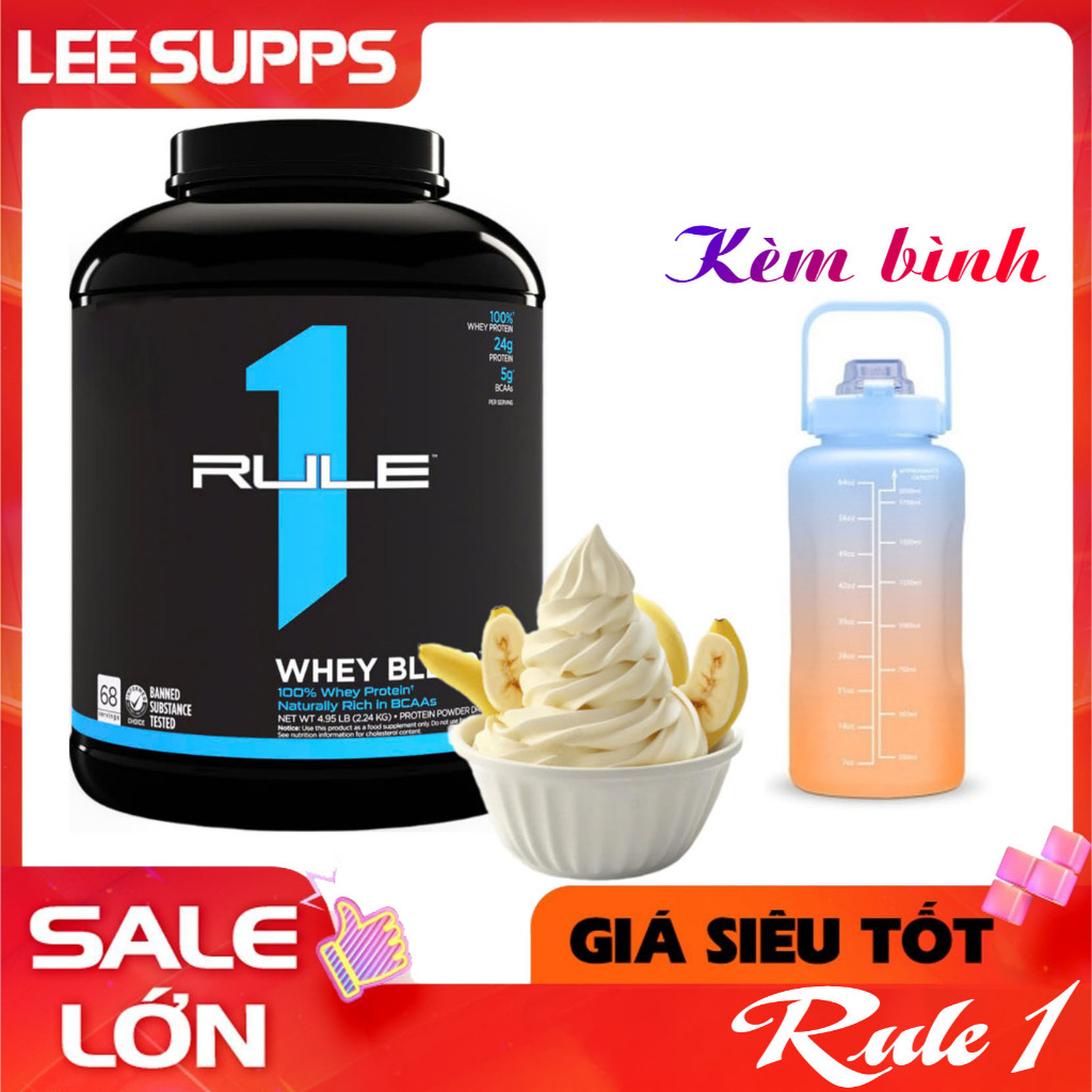 Rule 1 Whey Blend 5Lbs FROZEN BANANA – Whey Tập Luyện Cường Độ Cao, Phục Hồi Cơ Nhanh Chóng