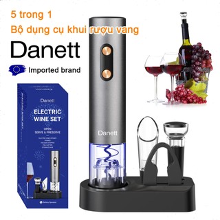  Dụng cụ mở nút chai rượu vang bằng điện đa năng tiện dụng  Dụng cụ mở nắp rượu Electric Wine Opener 5in1 
