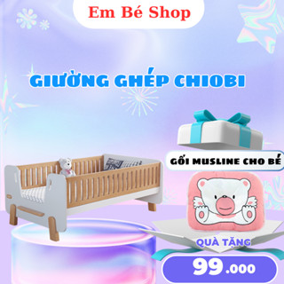 (Hàng mới về ) Giường ghép 3 mặt cho bé, giường gỗ thông cao cấp, giường nối chung giường ba mẹ