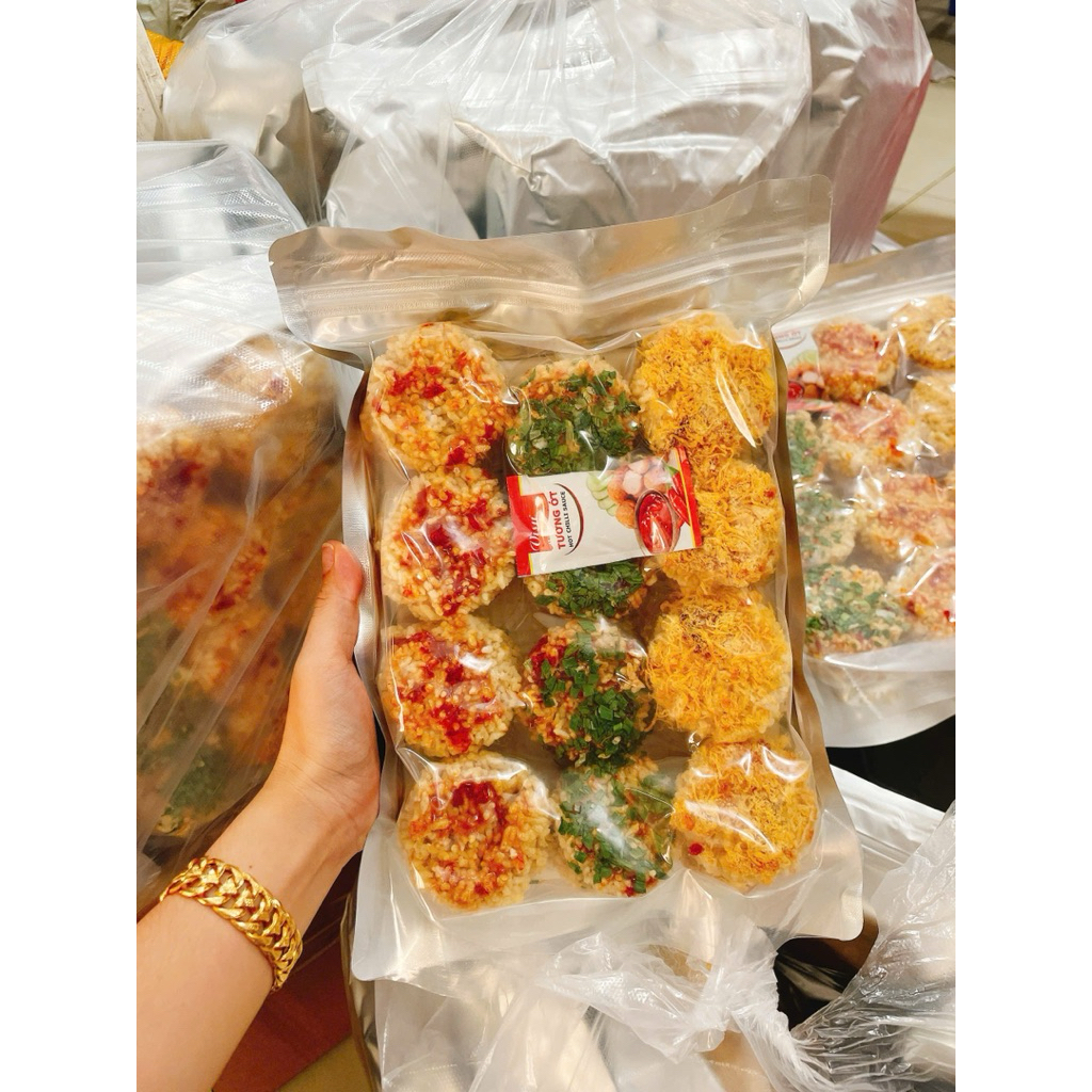 113K Bịch 500g cơm cháy viên mini mix vị