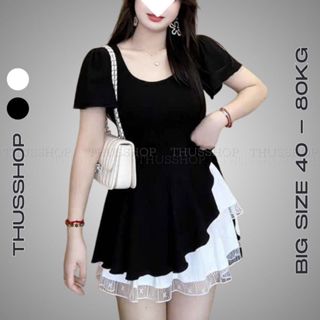 (DEAL MỞ BÁN) Áo Thun Cổ U Ngắn Tay Thắt Eo Vạt Bèo Bất Đối Xứng Chất Cotton Thun Mỏng Co Giãn Có BIGSIZE TA-193 + 866