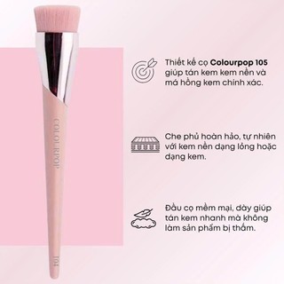 Cọ tán kem lót nền chống nắng cọ tạo khối đầu ngang COLOURPOP C104 lông cao cấp