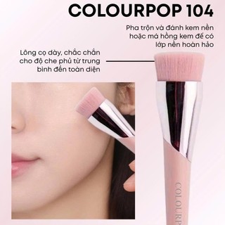 Cọ tán kem lót nền chống nắng cọ tạo khối đầu ngang COLOURPOP C104 lông cao cấp