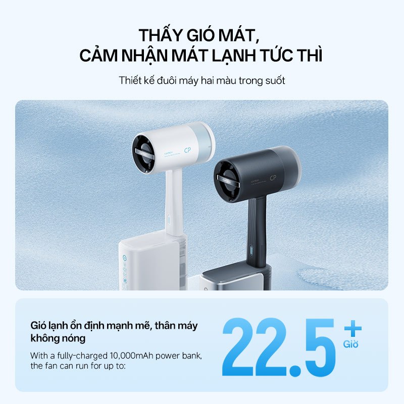 CUKTECH Quạt Cầm Tay Mini Ngoài Trời USB – 3 Cấp Độ Gió Tương Thích Powerbank Quạt Di Động | BigBuy360 - bigbuy360.vn