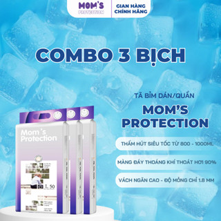 ƯU ĐÃI [COMBO 3 BỊCH] 150 MIẾNG, Bỉm Dán/Quần Mom's Protection cao cấp đủ size cho bé yêu từ S-XXXL.