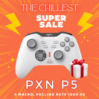  Tay cầm chơi game PXN P5 - Hall Joystick khóa Trigger 4 phím Macro Polling Rate 1000HZ 