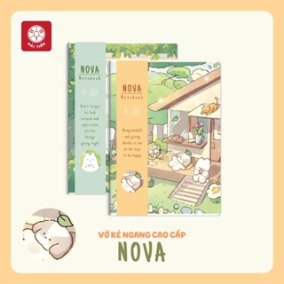  HẢI TIẾN Vở kẻ ngang ghim B5 - NOVA - Định lượng giấy 70g m2  80 120 200 trang  - Giao mẫu ngẫu nhiên 
