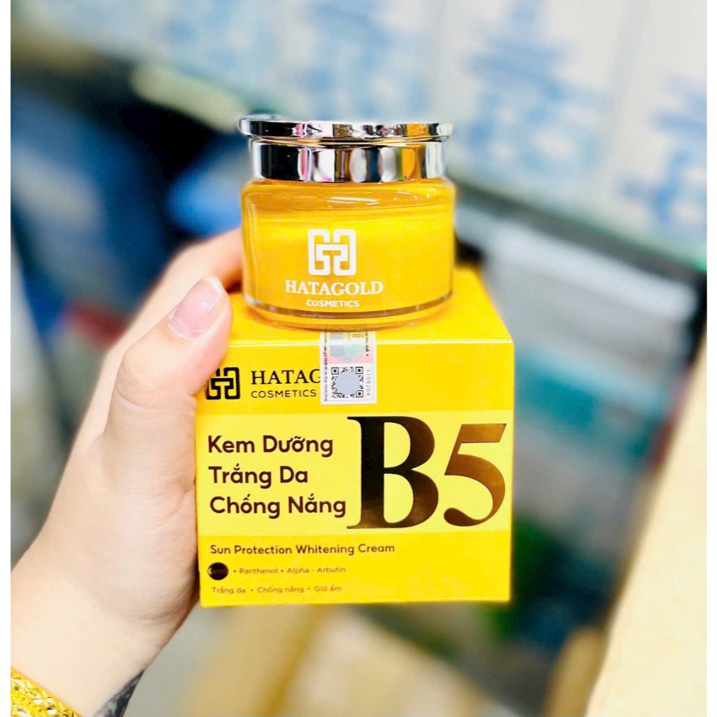 Kem Dưỡng Trắng Da Chống Nắng  B5 HataGold Cosmetics