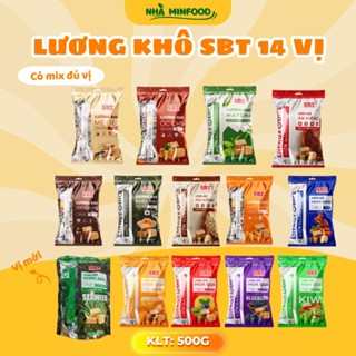 Lương Khô Mini viên nhỏ 14 vị ăn kiêng healthy túi 500g tiện lợi SBT bổ sung năng lượng, ăn sáng, bữa phụ dinh dưỡng
