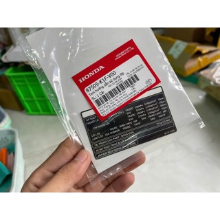 Tem Thông Số Lốp AB 20 , 21 zin ( miếng ) 87505K1FV00