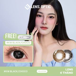  Kính áp tròng 6 tháng 0 độ Hera Plus KW có 2 màu Black và Choco lens giãn tròng 14.5 mm – LENS OPTIC 