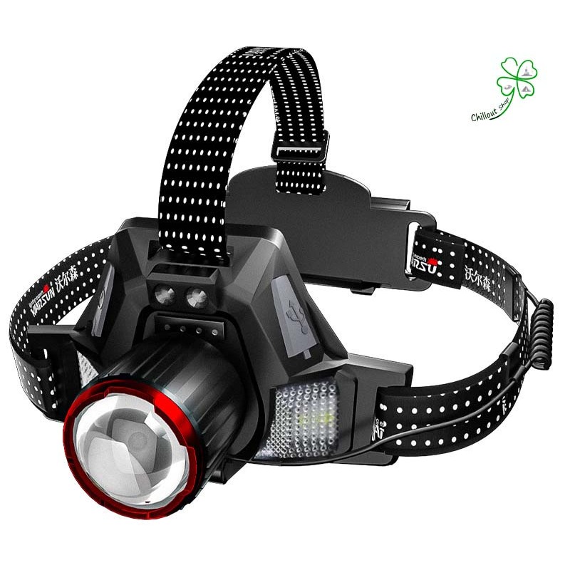 Đèn Đội Đầu LED WARSUN – Siêu Sáng, Nhỏ Gọn, Chống Nước – Đi Rừng, Trekking, Leo Núi