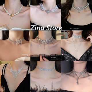 Vòng cổ choker nữ đính đá cao cấp bền màu sang trọng đi tiệc