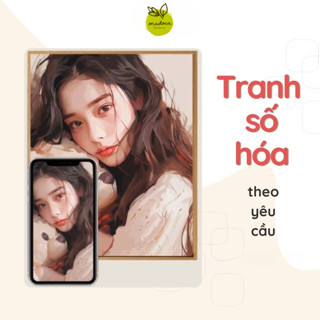   IB ẢNH CHO SHOP  Tranh Tô Màu Số Hóa In Theo Yêu Cầu Tranh tô màu cá nhân hóa căng khung sẵn - Tiệm Sáng Tạo Madoca 
