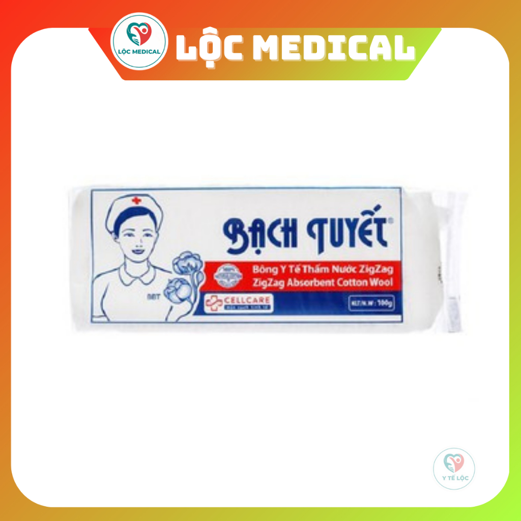 GÒN Y TẾ ZIGZAG 100GR BẠCH TUYẾT