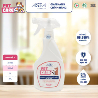  Xịt Khử Mùi Diệt Khuẩn Cho Chó Mèo ASFA Pet Care 500ml Khử Mùi Chậu Cát Khử Mùi Khay Vệ Sinh Chó Mèo 