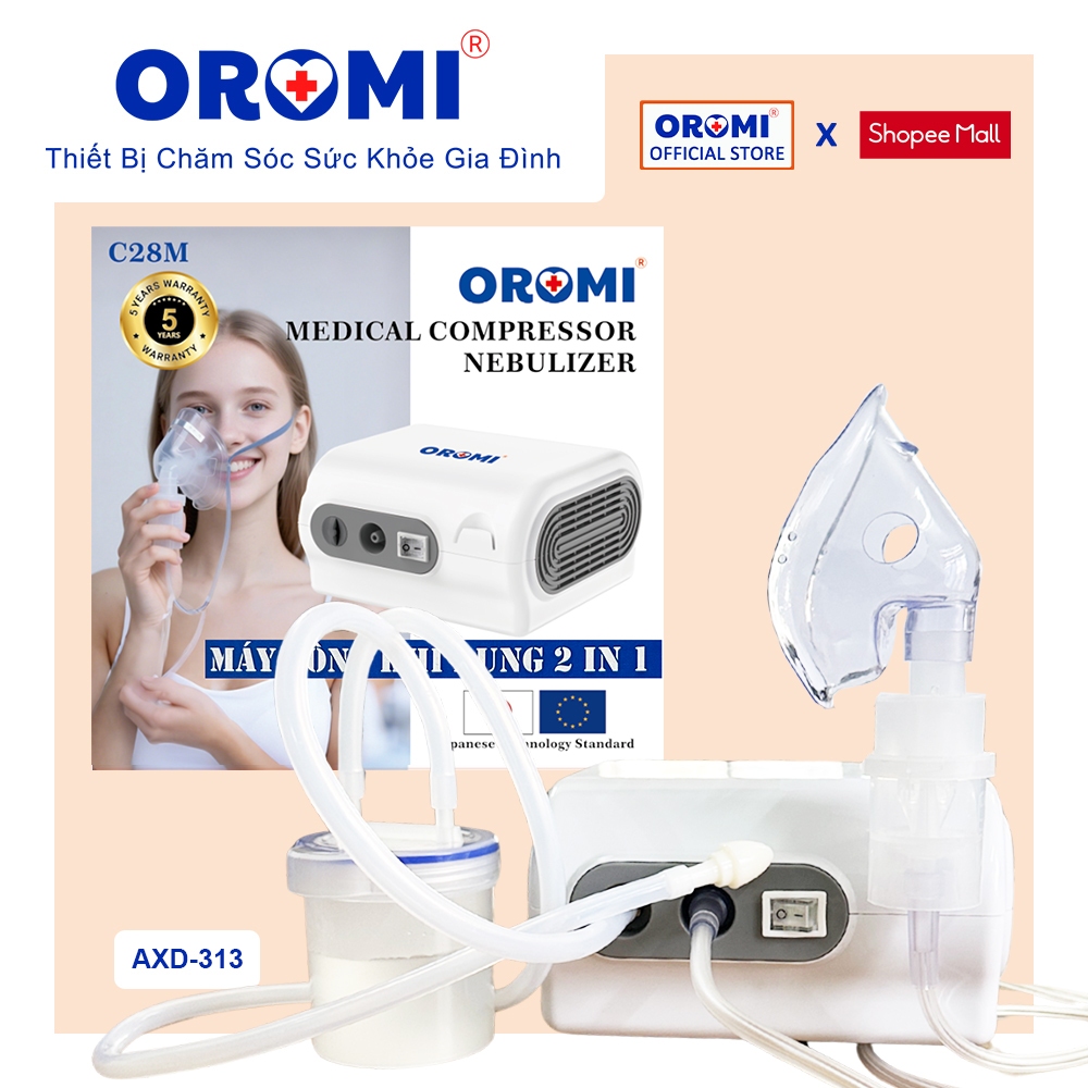 Máy xông khí dung và hút mũi OROMI C28M - DÒNG MÁY CHUYÊN XÔNG: XÔNG, XÔNG CAO CẤP, XÔNG HÚT