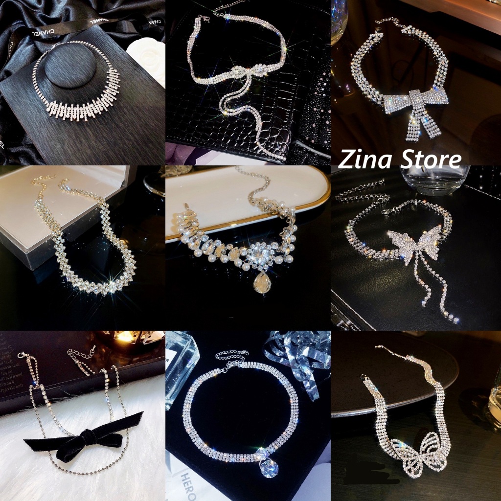 Vòng cổ choker nữ cao cấp bền màu sang trọng ZINA STORE