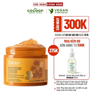 Đường thốt nốt An Giang làm sạch da chết cơ thể cocoon 200ml - VEGAN - Mỹ phẩm thuần chay