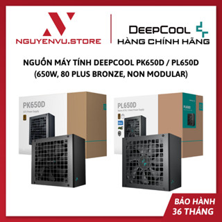 Nguồn máy tính Deepcool PK650D / Deepcool PL650D - 650W, 80 Plus Bronze, Non Modular - Hàng chính hãng