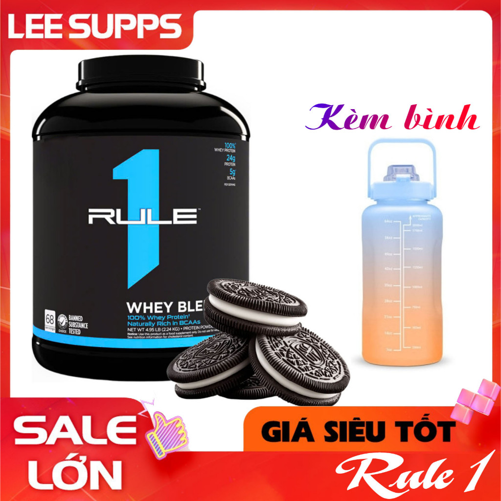 Rule 1 Whey Blend 5Lbs COOKIE CREME – Whey Tập Luyện Cường Độ Cao, Phục Hồi Cơ Nhanh Chóng