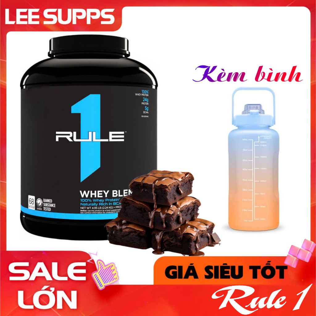Rule 1 Whey Blend 5Lbs CHOCO FUDGE – Whey Tập Luyện Cường Độ Cao, Phục Hồi Cơ Nhanh Chóng