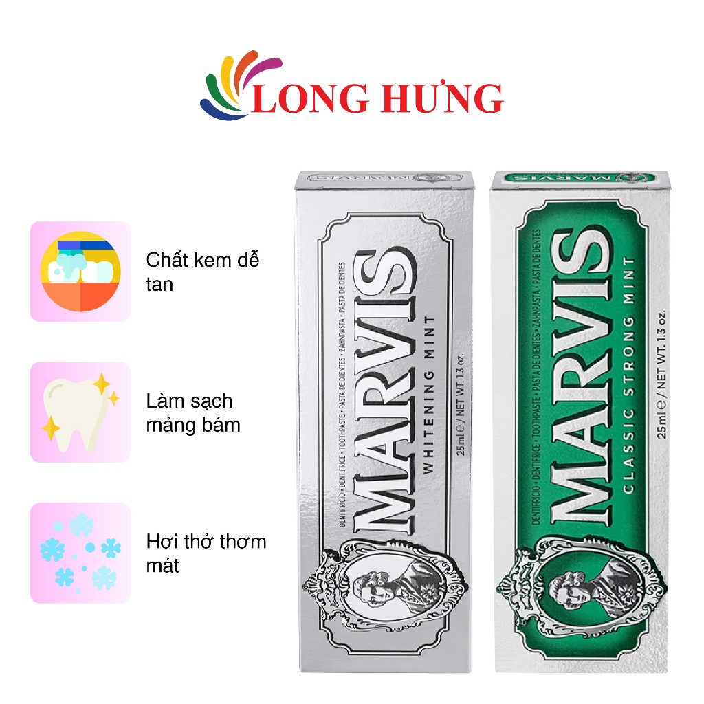 Kem đánh răng Marvis kèm hộp (25ml)