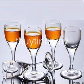  Ly uống rượu mạnh 30ml ly rượu đế bình rót rượu thủy tinh ly rượu có chân cao chén rượu shot cup 
