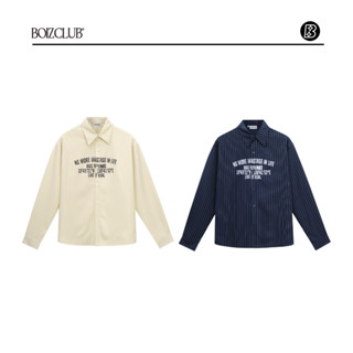 Áo Sơ Mi Tay Dài Kẻ Sọc BOIZCLUB form boxy LIR shirt SM34