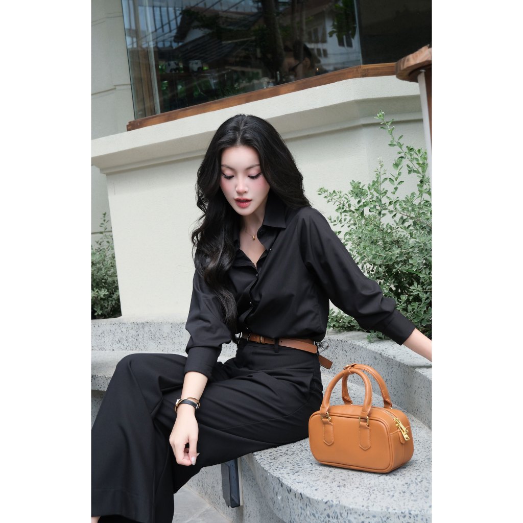 Áo sơ mi nữ GILLEE (nhiều màu) dáng classic trơn vải Kate lụa  thoải mái cao cấp thanh lịch công sở FAS383 | BigBuy360 - bigbuy360.vn