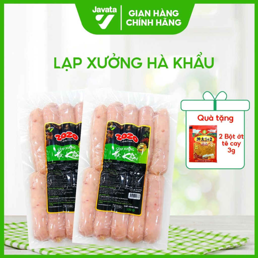 Lạp Xưởng Hà Khẩu Javata Nướng Đá 500g – Thơm Ngon Chuẩn Vị, Hương Vị Đặc Trưng
