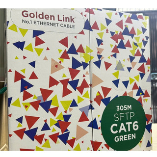 CÁP MẠNG GOLDEN LINK PLATINUM SFTP CAT 6 (XANH LÁ MADE IN TAIWAN)