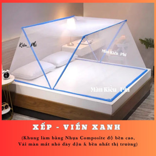 Màn chụp khung xếp thông minh không khoan tường - Mùng chụp ngủ chống muỗi người lớn gấp gọn