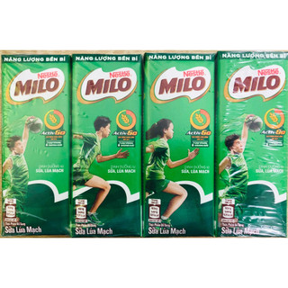  Lốc 4 Hộp Sữa MiLo 180ml - có đường ít đường 