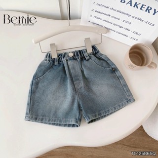 Quần short jean denim ngắn quần ngố cho bé trai mặc đi học đi chơi 1 đến 7 tuổi BERNIE T0425B65Q
