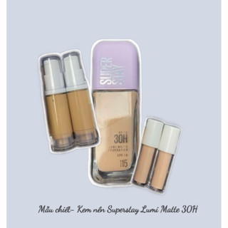    CHIẾT  Kem Nền Bắt Sáng Che Phủ Maybelline Super Stay Up To 30H Lumi-Matte Foundation Mẫu Thử 5ml 