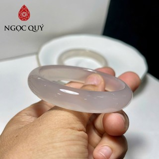  Vòng mã não trắng - bạch nguyệt quang chất trong 5A độ khởi quang cao bản 9-11mm- Ngọc Quý 