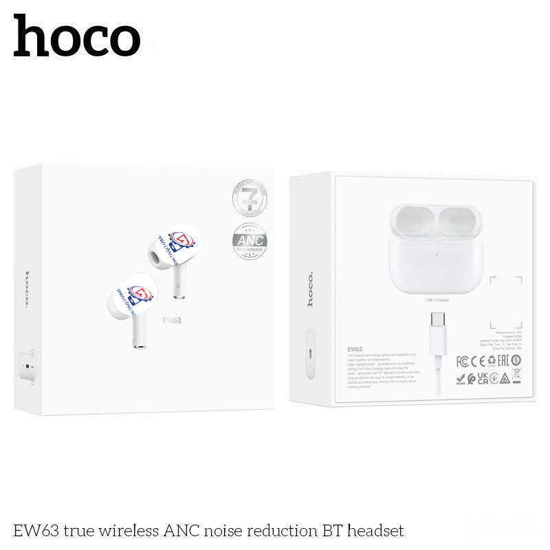 Tai Nghe Bluetooth Giảm Tiếng Ồn ANC Hoco EW63 - Thời Gian Nghe 7H