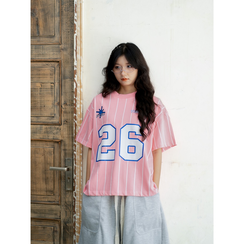 Áo Thun Sọc Local Brand VIBESTU " Sọc số 26 " Form Big Boxy Unisex 250Gsm Cotton | BigBuy360 - bigbuy360.vn