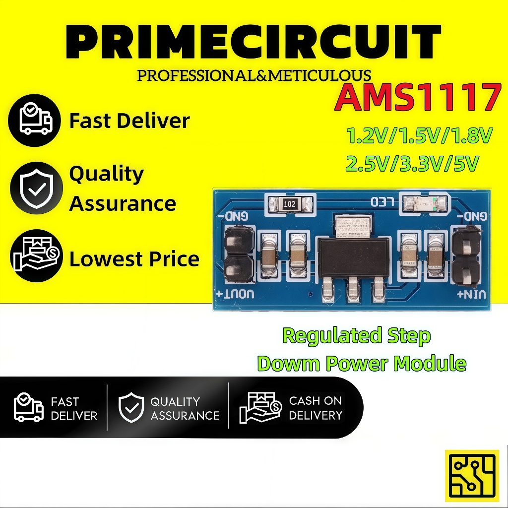 Ams1117 1.2V 1.5V 1.8V 2.5V 3.3V 5V Mô-đun cấp nguồn AMS1117-5.0V Mô-đun nguồn AMS1117-3.3V Cho bộ t